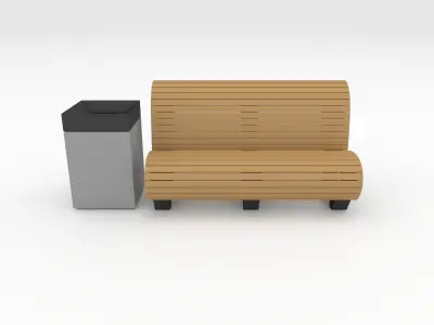 Bench Park 40 3D model
