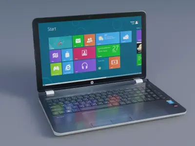 Laptop Low-poly 3D model