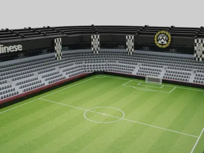Udinese Football Stadium Low-poly 3D model