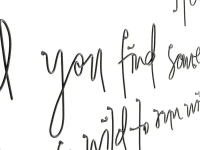 Run Wild Neon Sign 3D model