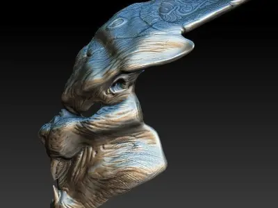 Panther predator bio mask 3D model