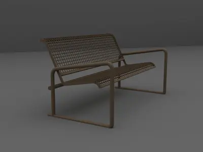 Bench chair 3D model