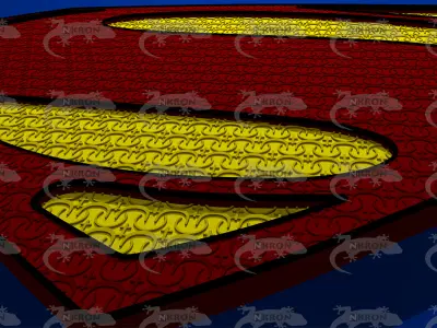 Man Of Steel 2013 Sign - Suit Texture Low-poly 3D model