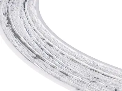 Snowy asphalt road 3D model