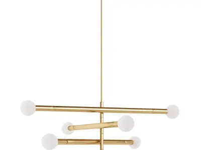  Wand Globe Chandelier 3D model