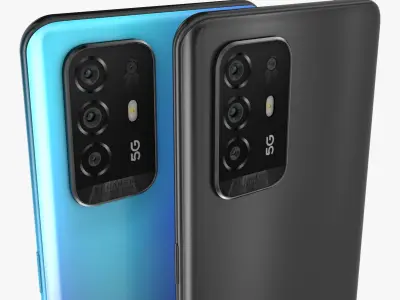 Oppo Reno5 Z Full Colors 3D model