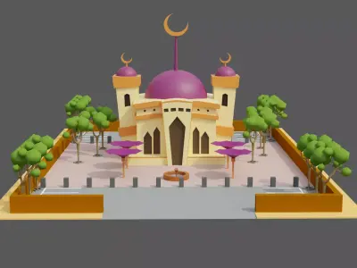 Mosque 6625 3D model