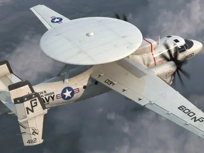  Grumman E-2 Hawkeye Tactical Early Warning Aircraft 