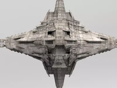 Colossal Space Temple 2 3D model