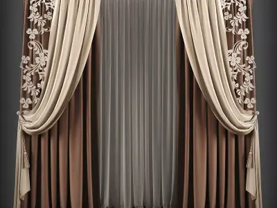 Curtain 3D model 111 3D model