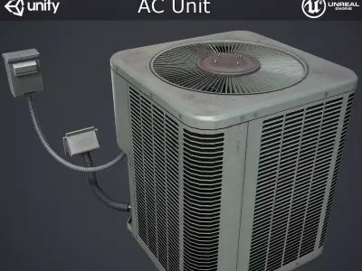 AC Unit Low-poly 3D model buy