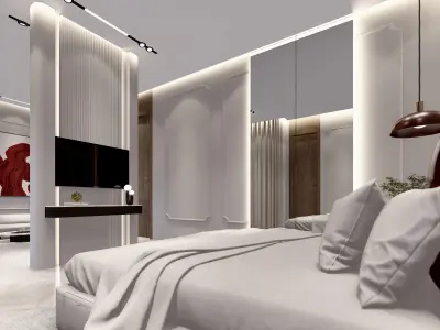  Sketchup Bedroom Design  3D model