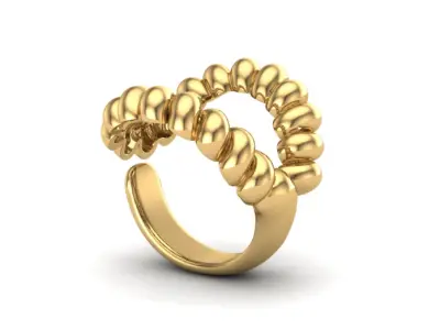 Gold Ring  3D print model shop