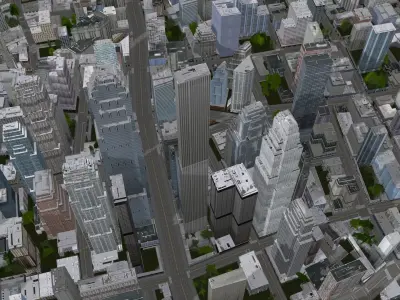 Neighborhood city 3D model