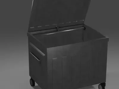Garbage Container Low-poly 3D model shop