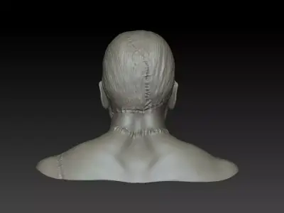Robert De Niro Frankenstein monster head 3D model