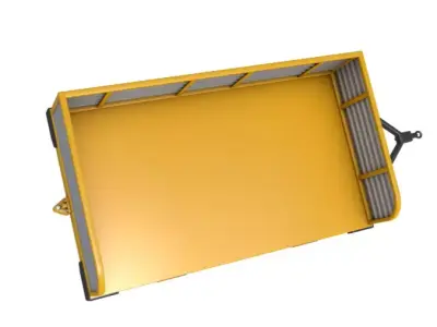 Airport Luggage Trolley with Contain 3D model