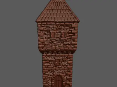 Guard Tower 3D Print 3D print model