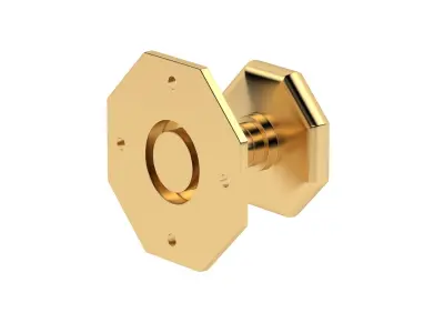 Octagonal Mortice Door Knob 3D model