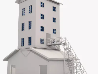 Industrial Building Model 3D model