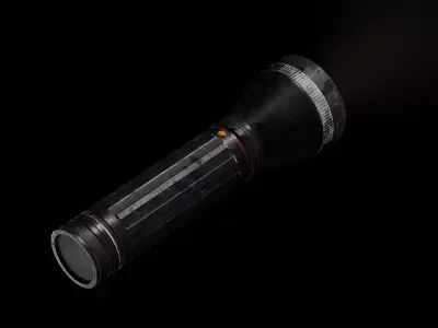 Flashlight  Low-poly 3D model