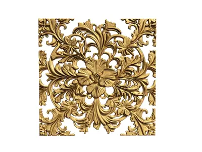 Classic decor set  ornament wall mural 52 3D print model purchase