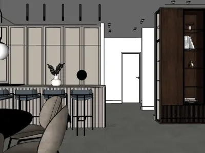 Modern European style house 3D model