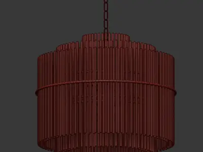 Nocturne Modern Art Chandelier Lampatron 3D model