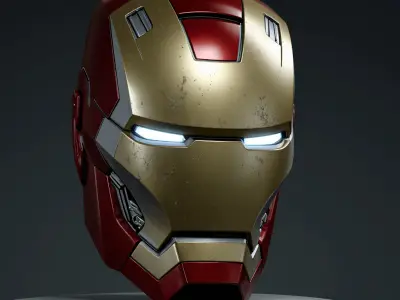 Iron Man Mark 85 MK85 Helmet  Avengers Endgame 3D Model Low-poly 3D model