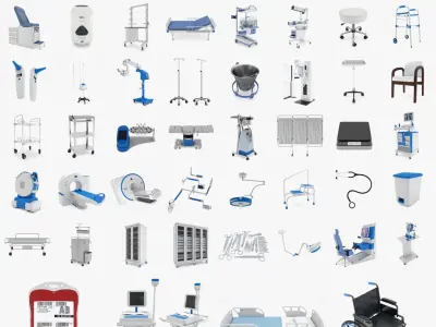  52 Models Medical - Hospital Collection 
