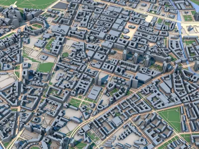 Berlin City Germany 3D model