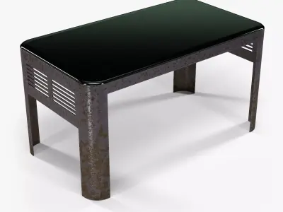 Industriart Greyglass table 3D model
