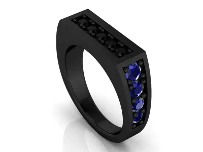 men fashion ring 3D print model purchase