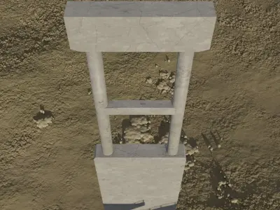 Highway Parts  Low-poly 3D model