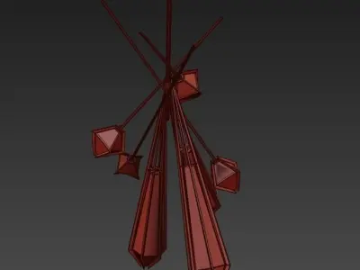 Harlow Dried Flowers 3D model