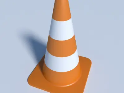 Road pole 3D model