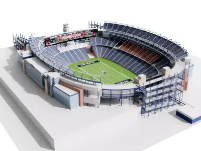 Gillette Stadium 3D 3D model