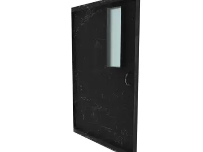 Metal door  Free low-poly 3D model