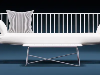 SOFA SET serex paiola napoleone seating 3D model