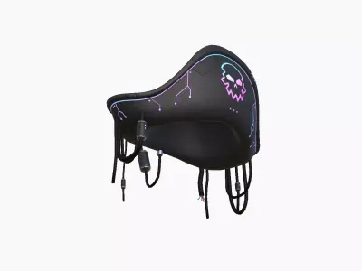 Cyberpunk Pirate Hat A01 - Character Design Low-poly 3D model