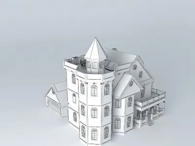 Leon Gothic House Free 3D model