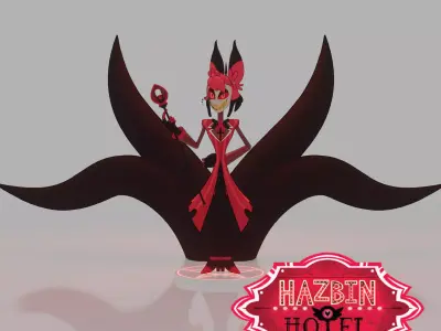 Alastor Hazbin Hotel Low-poly 3D model