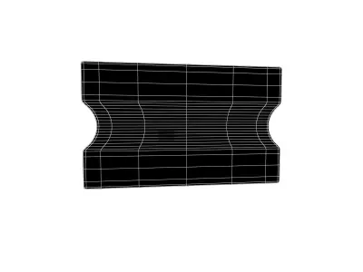 Cartoon Ticket v1 003 Low-poly 3D model