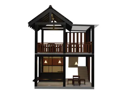 Single house thai style 3d Blender  3D model