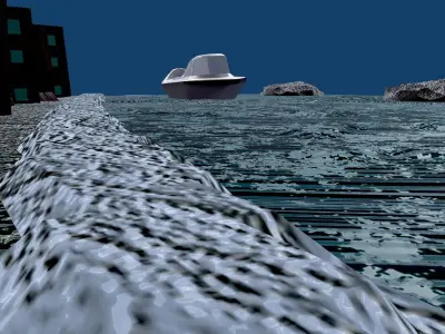 Game Ready Scene Design Low-poly 3D model