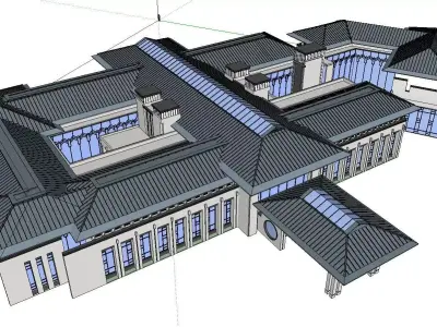 vacation spot-Resort-Fashion Leisure Hotel-0242 3D model
