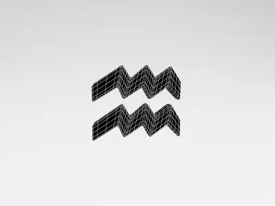 Aquarius v2 002 Low-poly 3D model