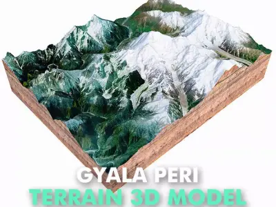 Gyala Peri Mountain China 3D model