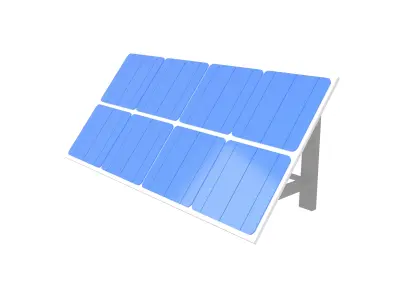 Solar Panel v1 002 Low-poly 3D model