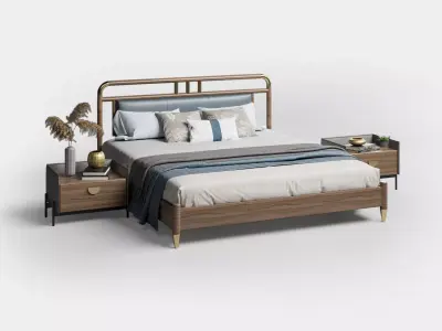 CONTEMPARY BED Free 3D model